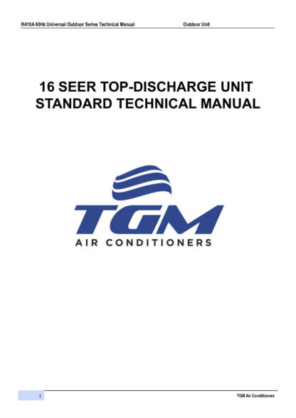 TGM Air Conditioner Service Manual 02