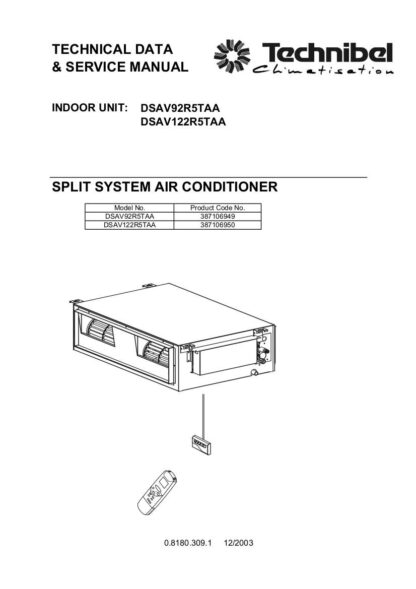 Technibel Air Conditioner Service Manual 01