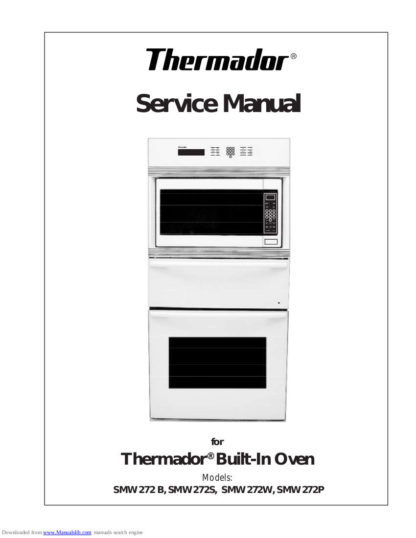 Thermador Food Warmer Service Manual 20