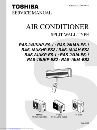 Toshiba Air Conditioner Service Manual 126