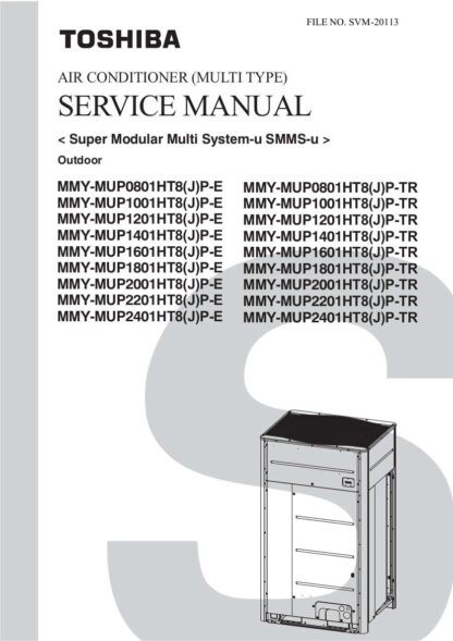 Toshiba Air Conditioner Service Manual 130 and 131