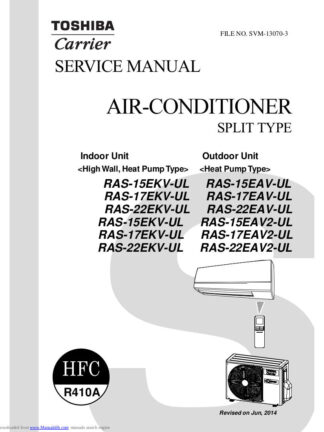 Toshiba Air Conditioner Service Manual 138