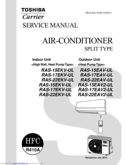 Toshiba Air Conditioner Service Manual 138