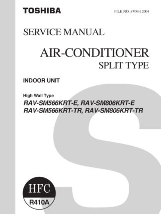 Toshiba Air Conditioner Service Manual 141