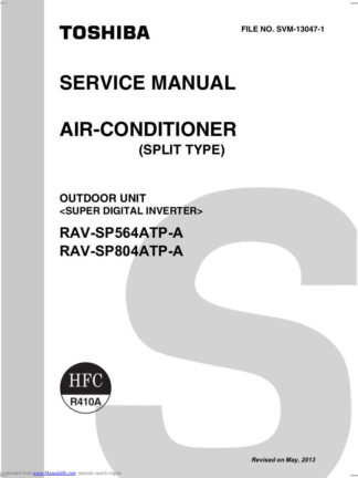 Toshiba Air Conditioner Service Manual 144