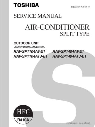 Toshiba Air Conditioner Service Manual 147