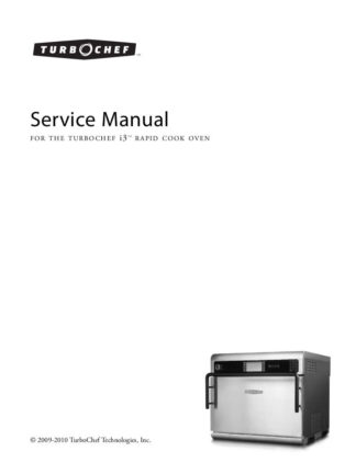 Turbochef Food Warmer Service Manual 01