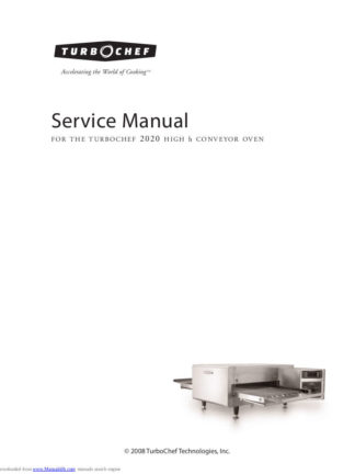 Turbochef Food Warmer Service Manual 07
