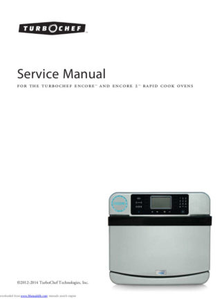 Turbochef Food Warmer Service Manual 12