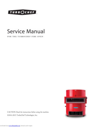 Turbochef Food Warmer Service Manual 14