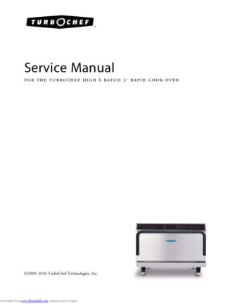 Turbochef Food Warmer Service Manual 15