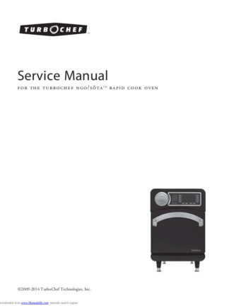 Turbochef Food Warmer Service Manual 16