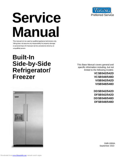 Viking Refrigerator Service Manual 05