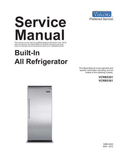 Viking Refrigerator Service Manual 08