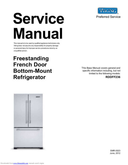 Viking Refrigerator Service Manual 10