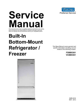 Viking Refrigerator Service Manual 12