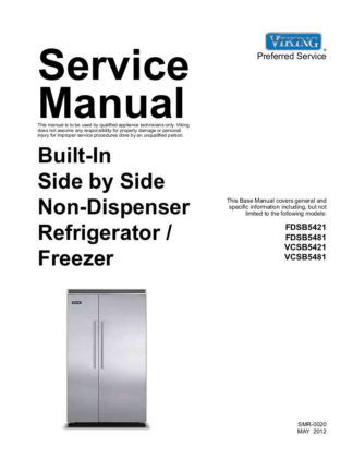 Viking Refrigerator Service Manual 14