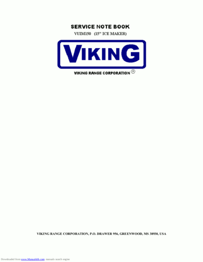 Viking Refrigerator Service Manual 19