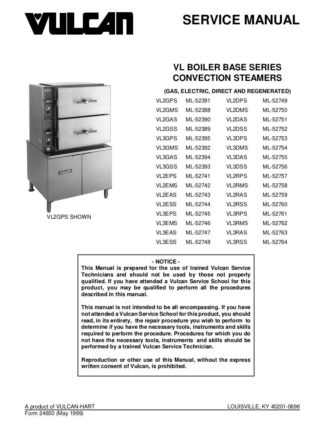 Vulcan Broiler Service Manual 19