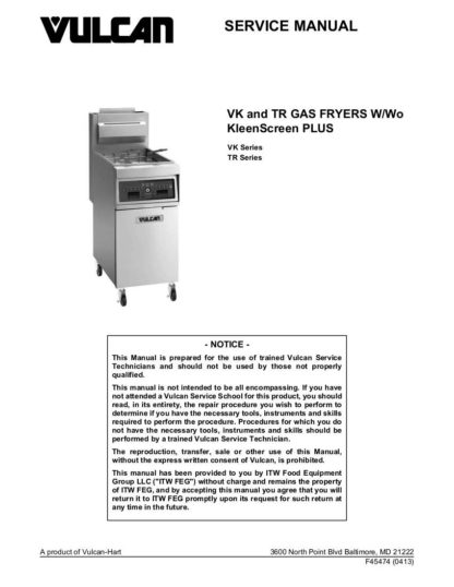 Vulcan Food Warmer Service Manual 32