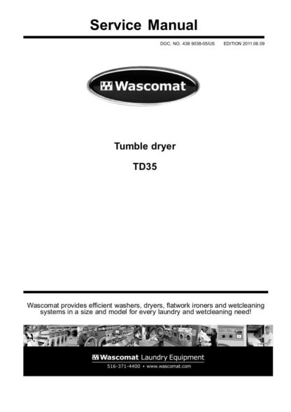 Wascomat Dryer Servicer Manual 11