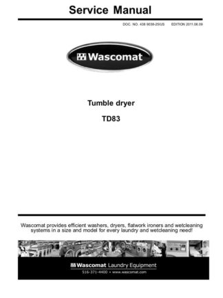 Wascomat Dryer Servicer Manual 13