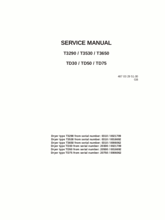 Wascomat Dryer Servicer Manual 01