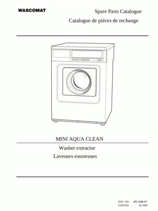 Wascomat Washer Service Manual 19