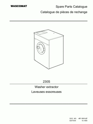 Wascomat Washer Service Manual 23