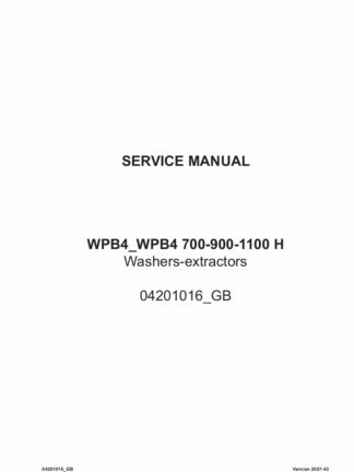 Wascomat Washer Service Manual 17