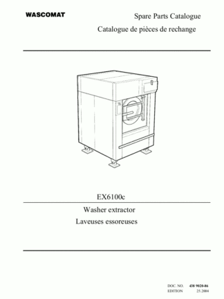 Wascomat Washer Service Manual 33