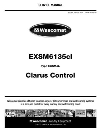 Wascomat Washer Service Manual 35