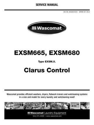 Wascomat Washer Service Manual 36