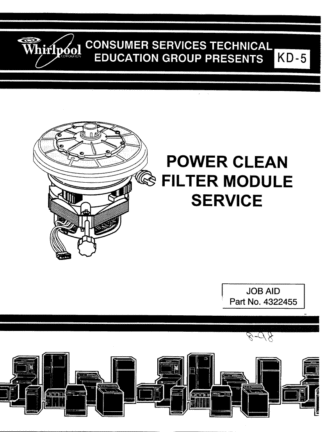 Whirlpool Dishwasher Service Manual 17
