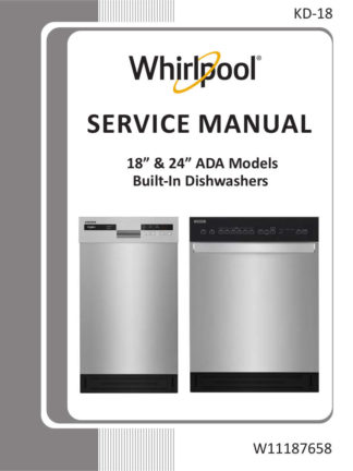 Whirlpool Dishwasher Service Manual 21