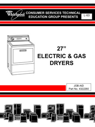Whirlpool Dryer Service Manual 07