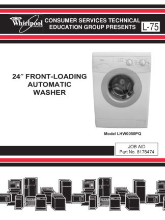 Whirlpool Washer Service Manual 03