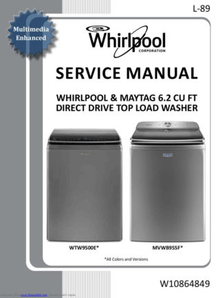 Whirlpool Washer Service Manual 39