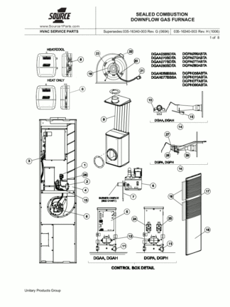 York Furnace Parts Manual 07